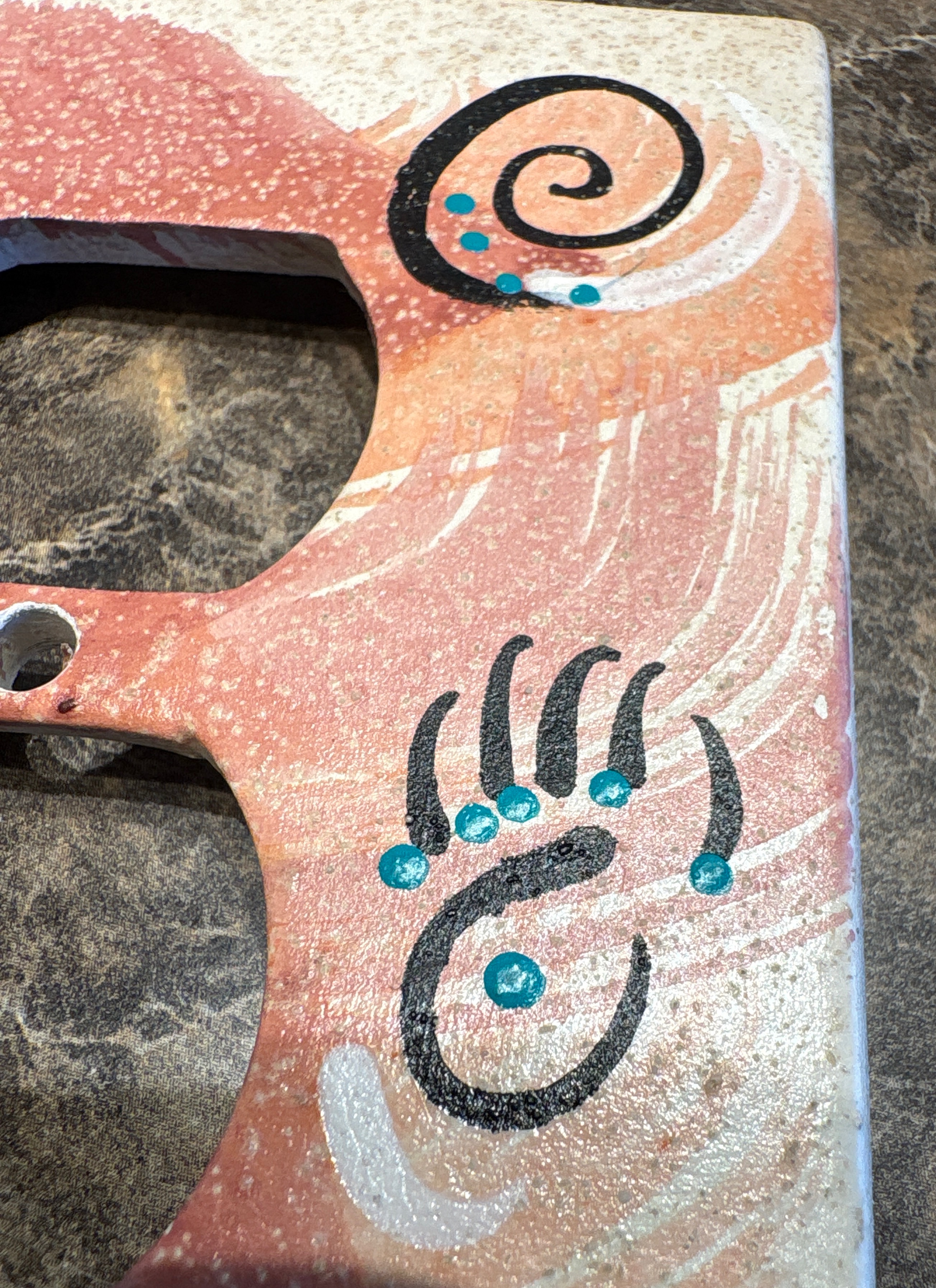 Southwestern Kokopelli Outlet Cover Ceramic Handpainted 