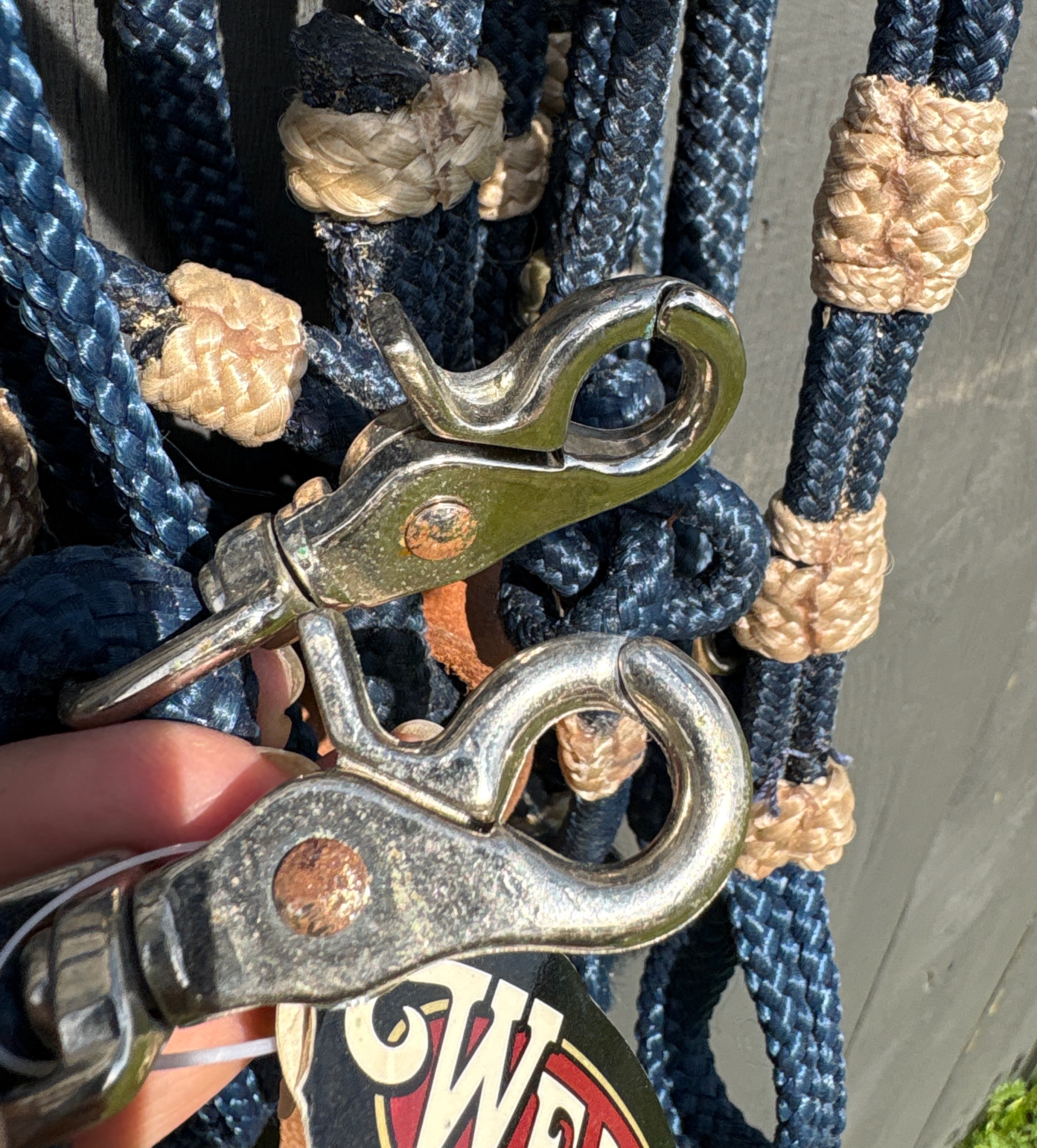 Weaver Leather Braided Nylon Vaquero Style Headstall and Reins Set